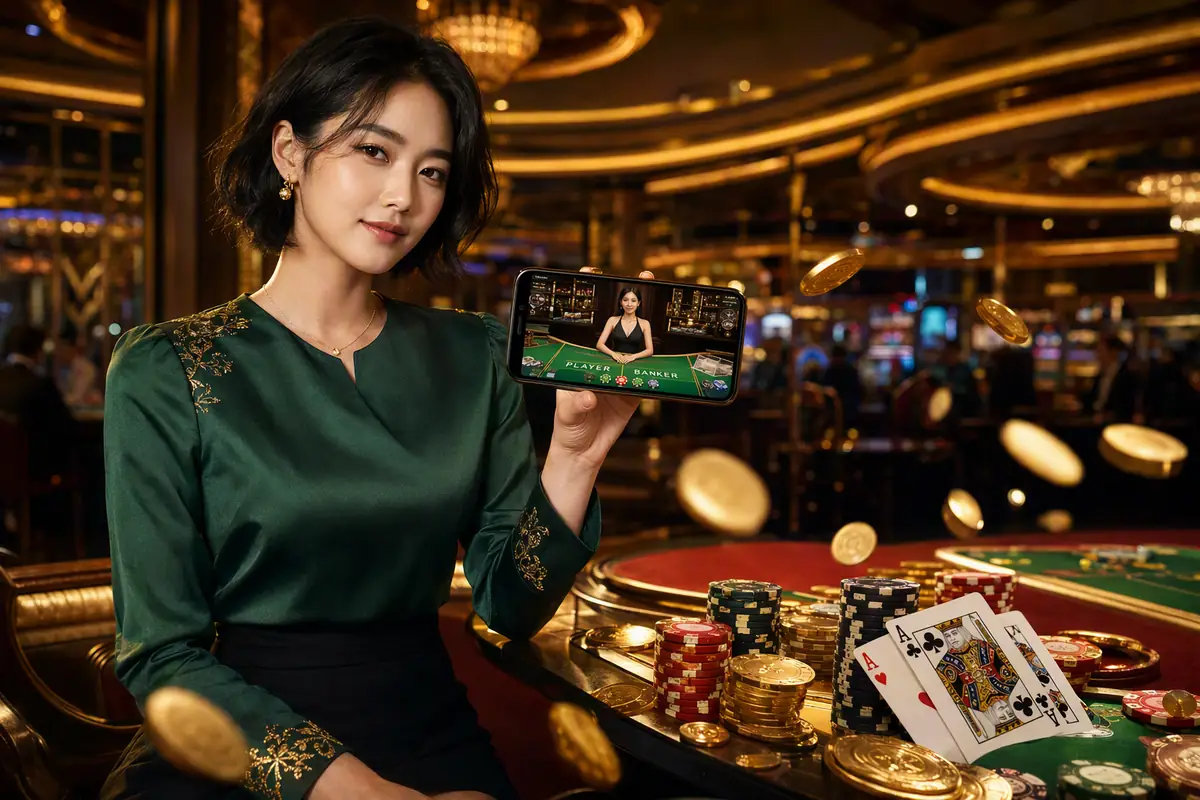 nat8888 Casino Baccarat Table ကစားနေသောမြင်ကွင်း